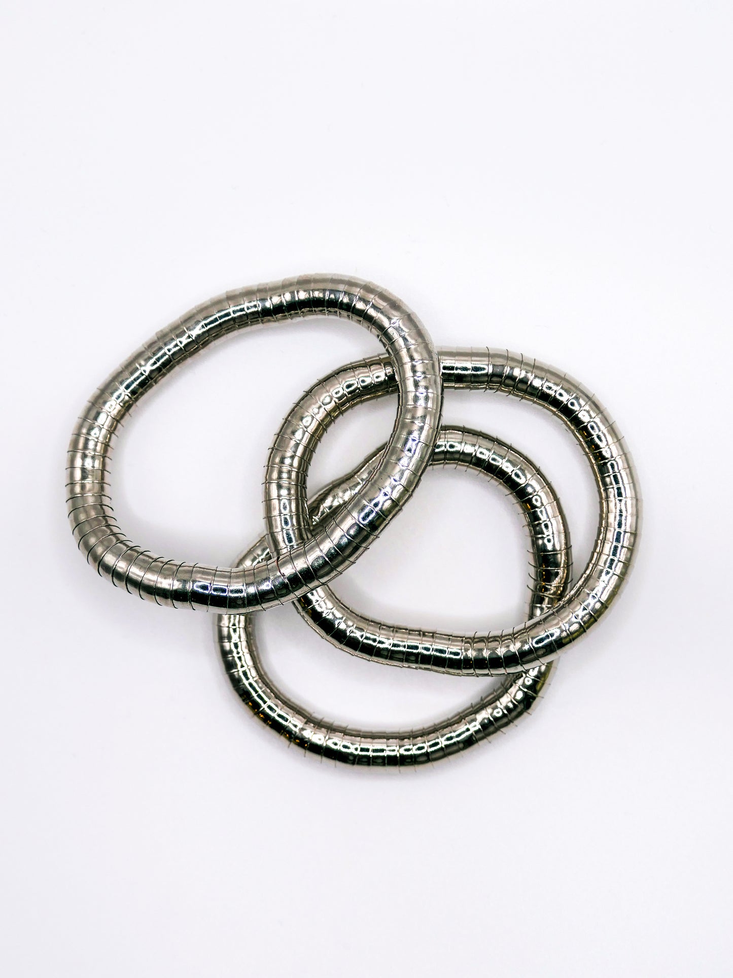 Bracelet élastique SERPENT / argenté