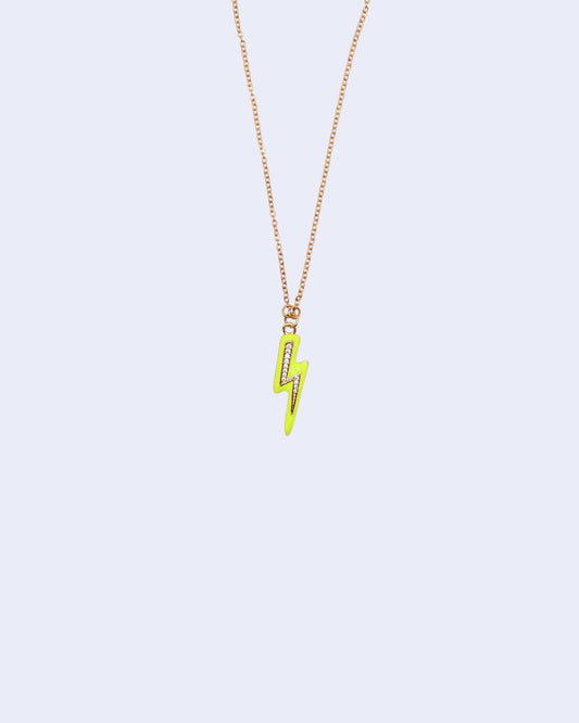 Collier CHARM ÉCLAIR jaune