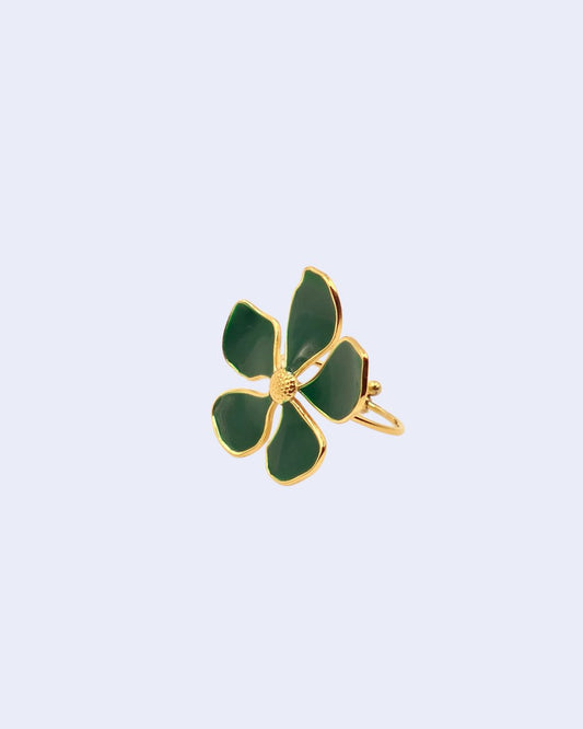 Bague FLEUR MEDIUM verte