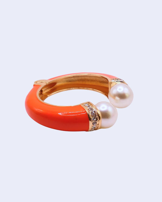 Bracelet DIVA PERLES Orange