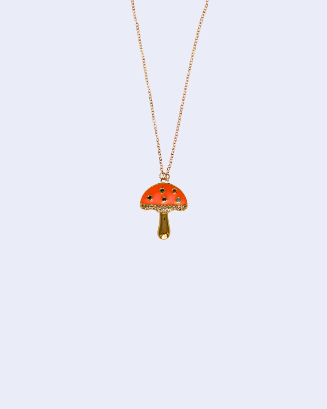 Collier CHARM MUSHROOM orange