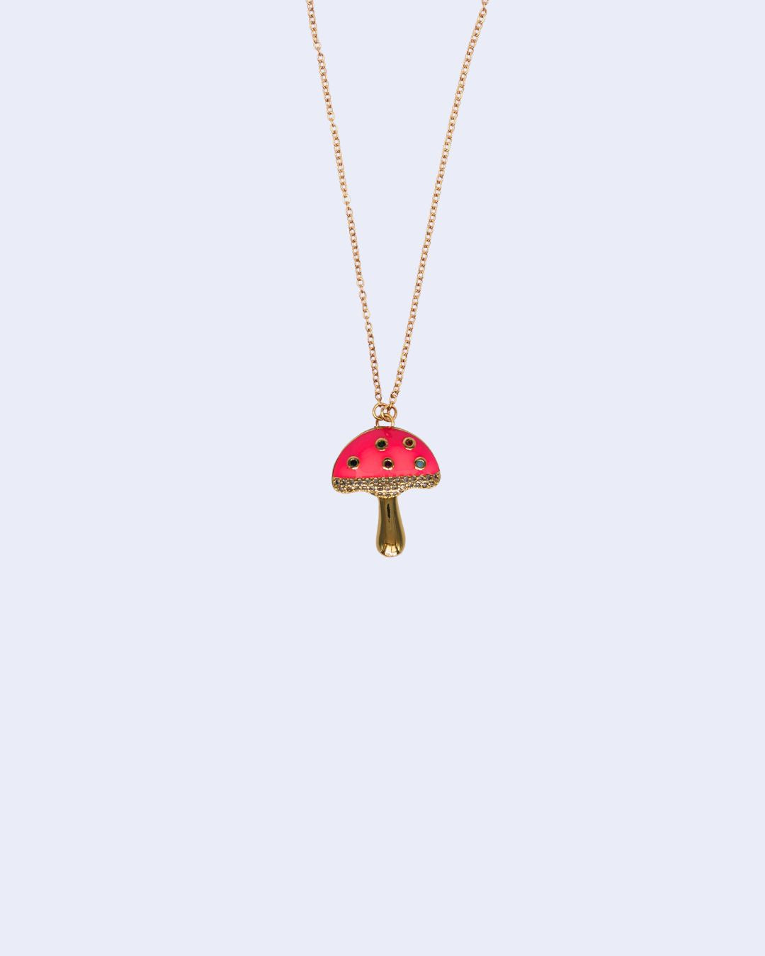 Collier CHARM MUSHROOM rose