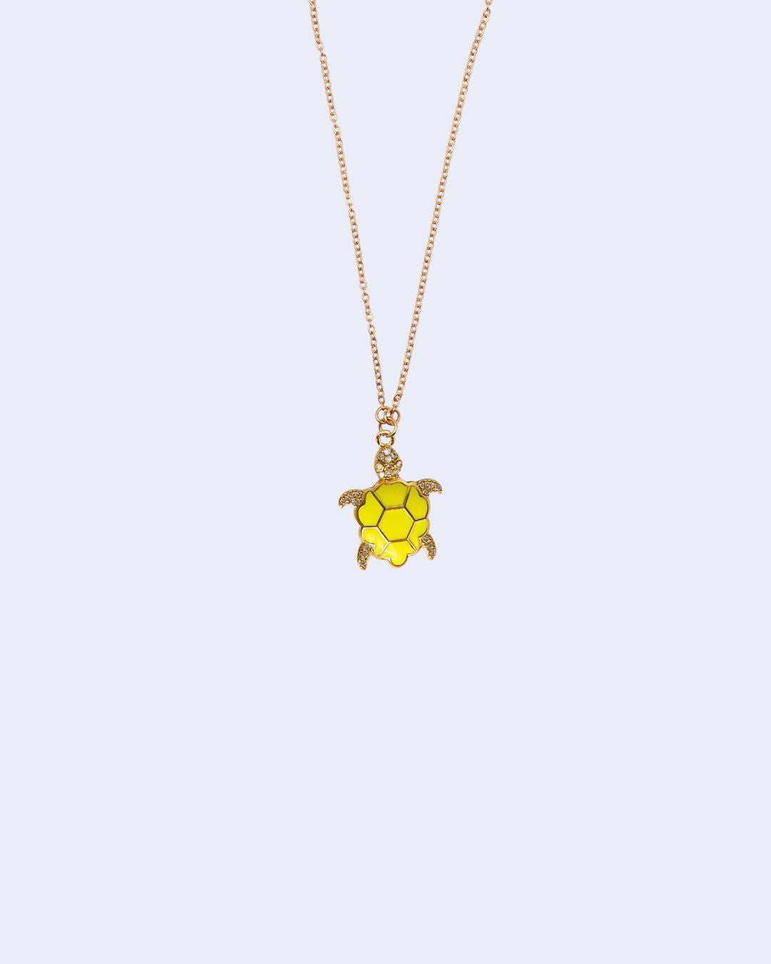 Collier CHARM TORTUE jaune