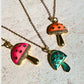 Collier CHARM MUSHROOM orange