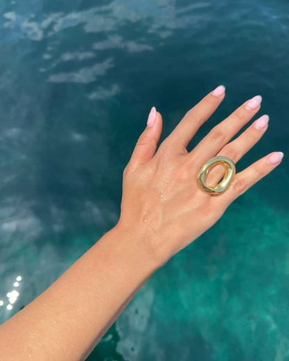 Bague O / doré