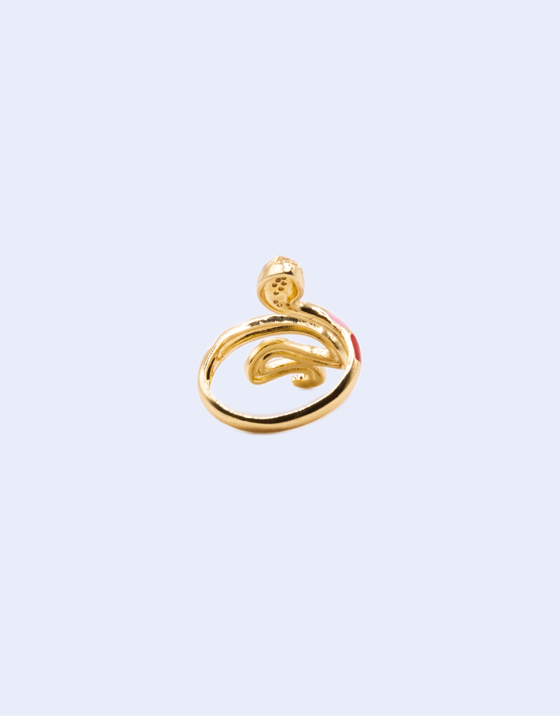 Bague SERPENTINE Rouge et Rose