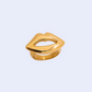 Bague LIPS Doré