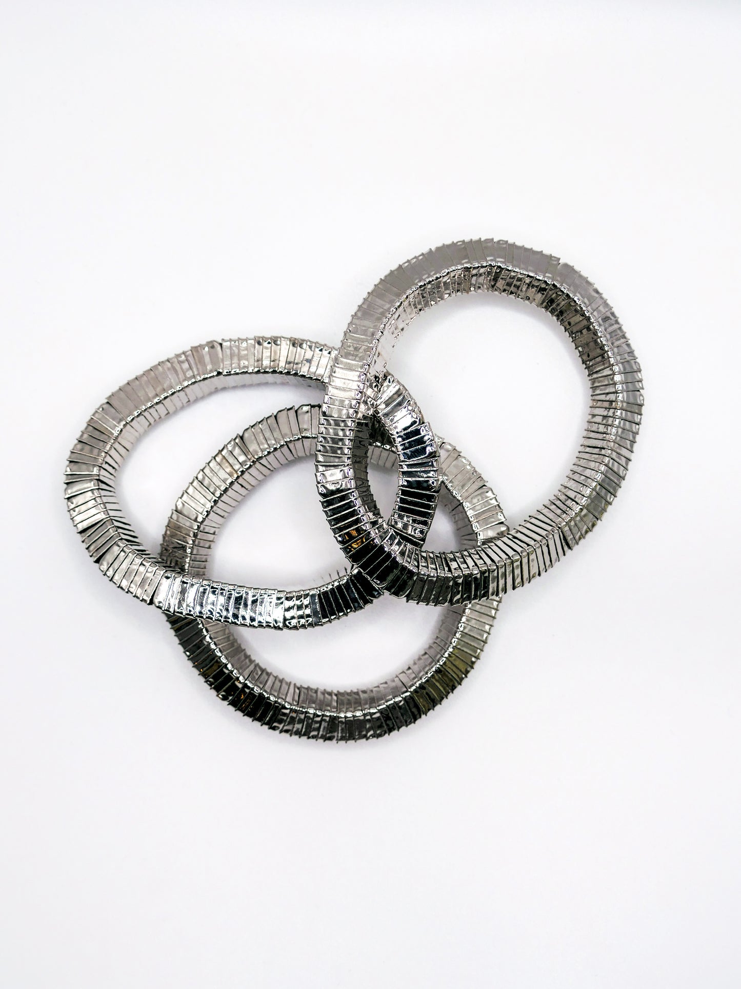 Bracelet élastique CUBE / argenté