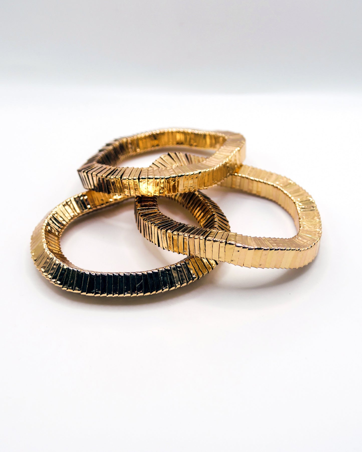 Bracelet élastique CUBE / doré