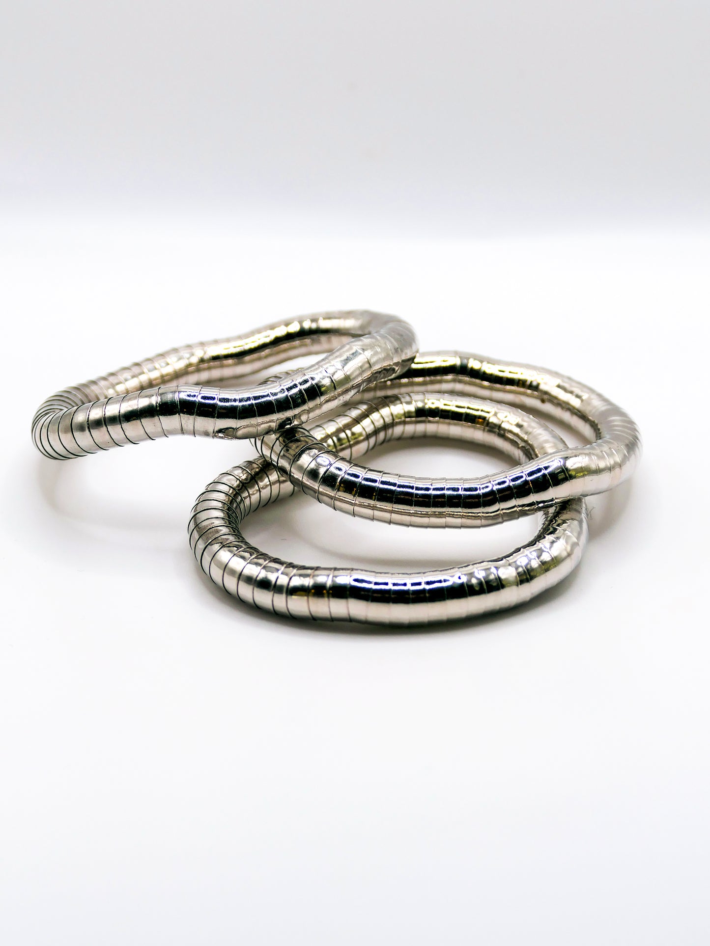 Bracelet élastique SERPENT / argenté