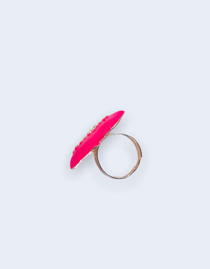 Bague LIPS rose