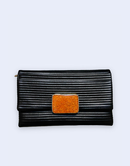 Sac NARCISSE Black Orange